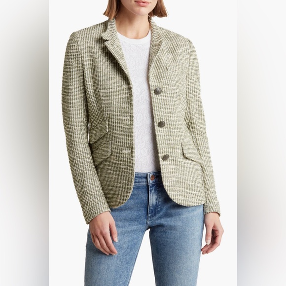 rag & bone Green Tweed Jacket - Picture 2 of 7